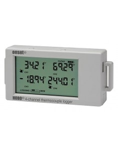4-kanałowy rejestrator temperatury z gniazdami sond termoparowych Onset HOBO UX120-014M