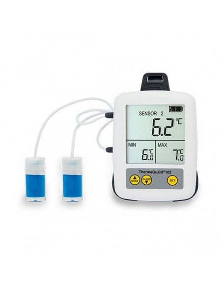 Termometr ThermaGuard® Pharm102 do monitorowania temperatury szczepionek i leków  w lodówce