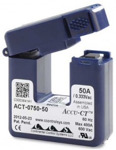 Transformator prądu zmiennego 0 … 50A z dzielonym rdzeniem, z wyjściem napięciowym 0 ... 333mV