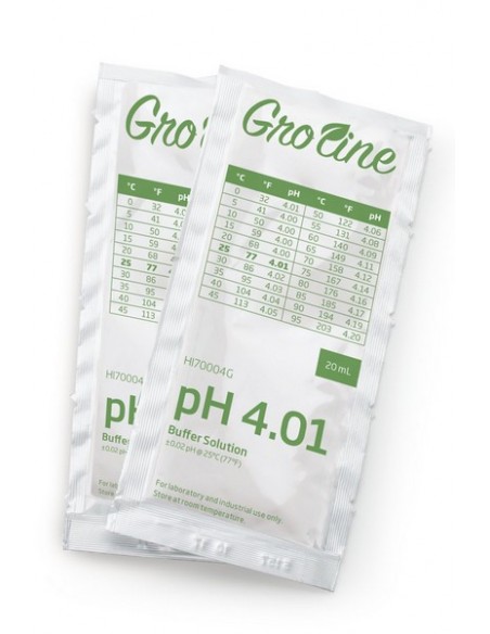 Roztwory buforowe GroLine, pH 4.01, saszetki 20 ml
