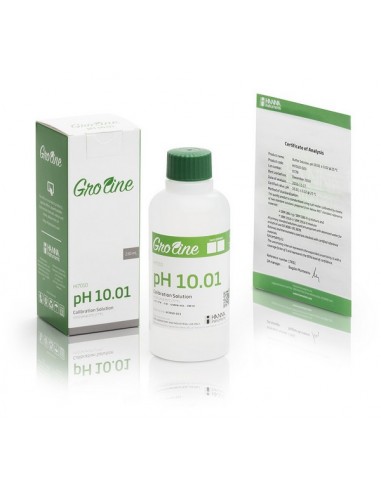 Roztwory buforowe GroLine, pH 10.01 z certyfikatem jakości