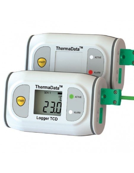 Rejestrator temperatury ThermaData do wysokich temperatur z wyświetlaczem
