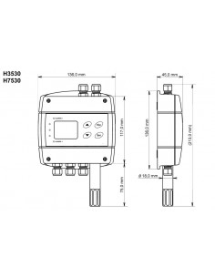 Regulator wilgotności i temperatury Comet H3530 2