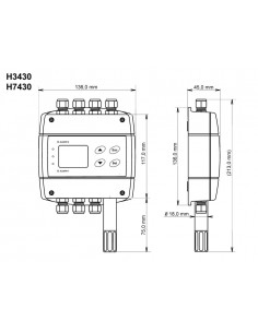 Regulator wilgotności i temperatury Comet H3430 2