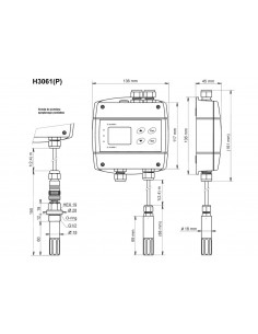 Regulator wilgotności i temperatury Comet H3061P 2