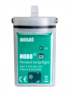 Rejestrator temperatury i natężenia oświetlenia UA-002-64 z pamięcią 56k pomiarów