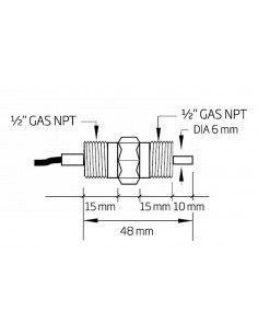 Sonda temperatury z 3-przewodowym czujnikiem Pt100 2