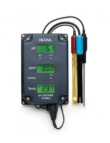 Naścienny miernik pH, TDS i temperatury Hanna HI 981504