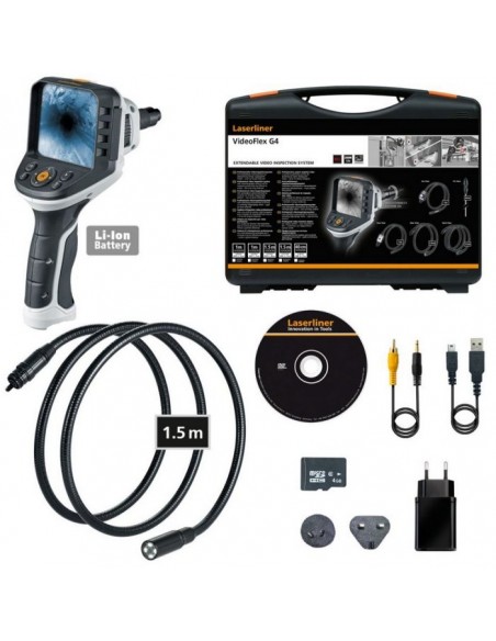 Kamera inspekcyjna Laserliner VideoFlex G4 Max z wyposażeniem