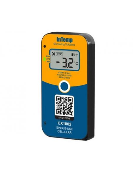 Mobilny rejestrator temperatury, lokalizacji, światła i wstrząsów, INTemp CX1002