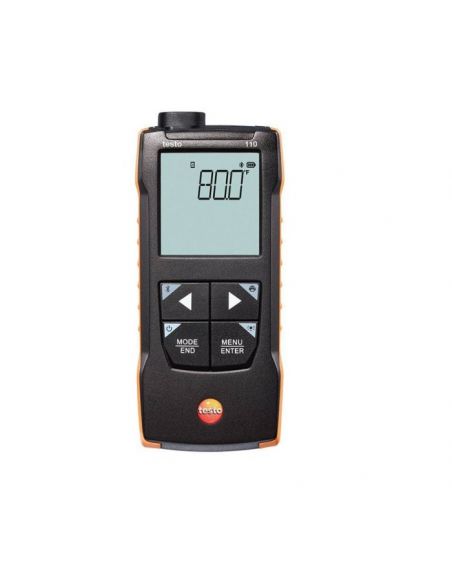 Termometr testo 110 współpracujący z aplikacją mobilną testo Smart App.
