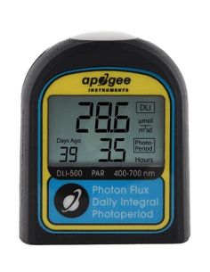 Miernik Apogee DLI-500 PAR, DLI, fotoperiod (pełne spektrum 400–700 nm)
