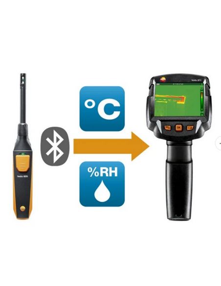 Zestaw do diagnostyki budynków kamera termowizyjna testo 871s i termohigrometr testo 605i.