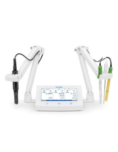 Modułowy miernik laboratoryjny HI6222 pH/ORP/ISE z dwoma uchwytami na elektrody