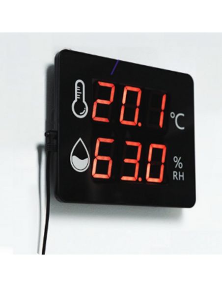Termohigrometr ścienny ETI 825-882 z wyświetlaczem