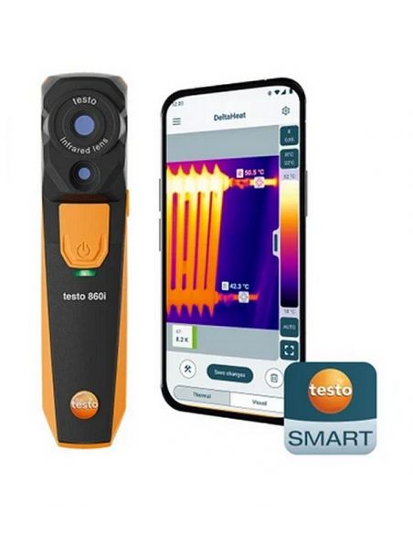 Kamera termowizyjna Testo 860i wykorzystująca smartfon