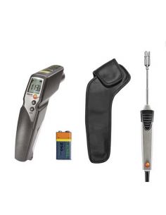 Pirometr testo 830-T4 w zestawie z sondą TC typu K i futerałem ochronnym