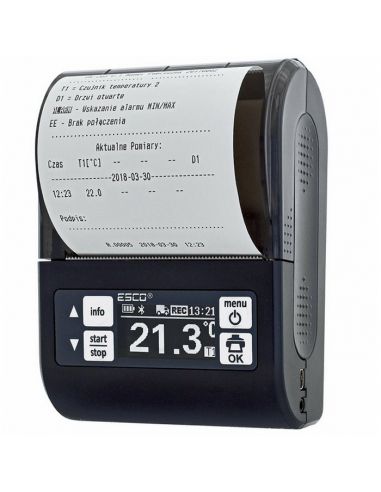 Rejestrator temperatury DR203+ współpracujący z 4 sondami bezprzewodowymi