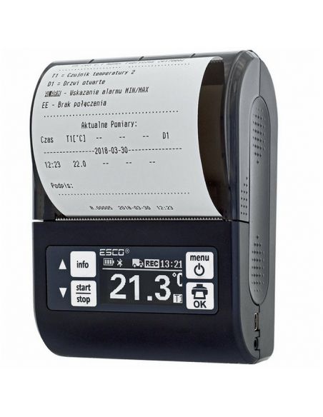 Rejestrator temperatury DR203+ współpracujący z 4 sondami bezprzewodowymi