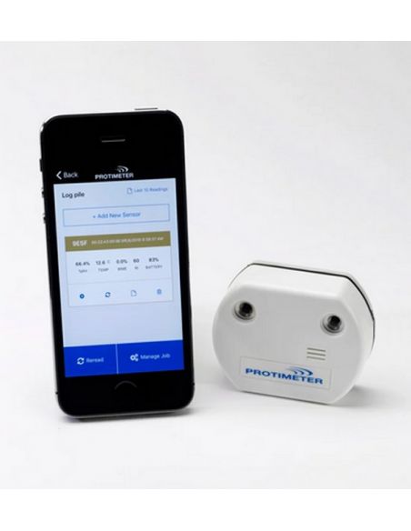 Bezkontaktowy rejestrator   wilgotności materiałów budowlanych z Bluetooth