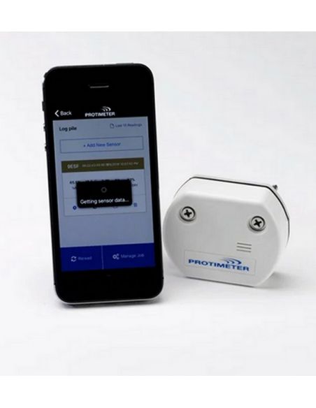 Bezkontaktowy rejestrator   wilgotności materiałów budowlanych z Bluetooth