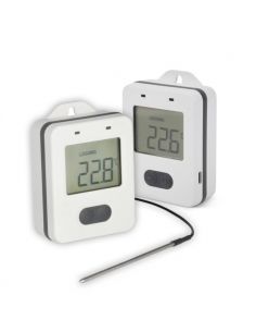 Rejestrator ThermaData z czujnikiem wewnętrznym i zewnętrzna sonda termistorową