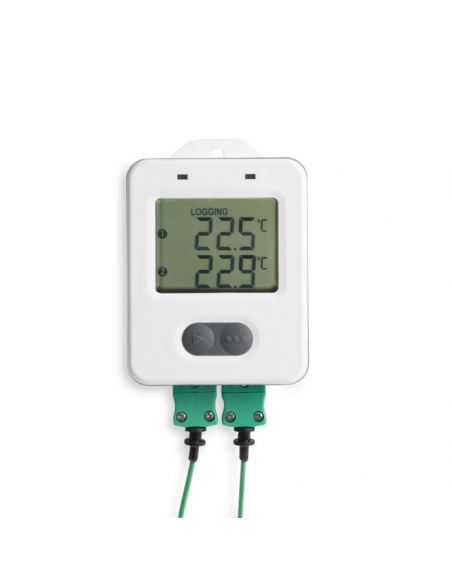 2-kanałowy rejestrator ThermaData  z dwiema termoparami typ K, wodoodporny IP66/67.