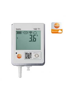 Bezprzewodowy rejestrator temperatury Testo 162 T1 z wbudowanym czujnikiem temperatury.