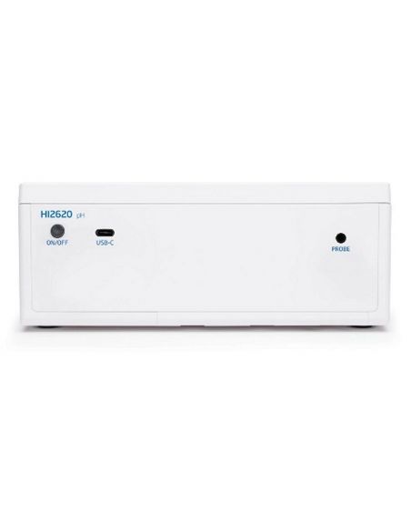 Miernik laboratoryjny HI2620 z elektrodą pH - ściana tylna.