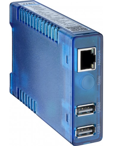 Przemysłowy serwer USB Isochron: konwerter USB-Ethernet w zestawie z zasilaczem 24 VDC